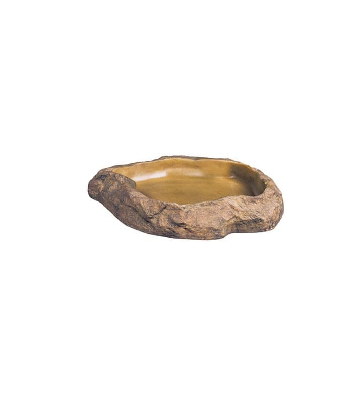 Exo Terra Feeding Dish PT2811 - Rock-like feeding dish for terrarium