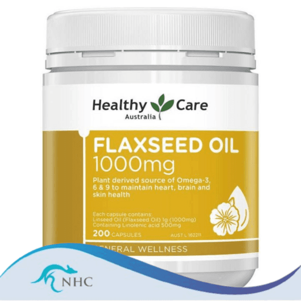 Healthy Care Super Flaxseed Oil 1000mg 200 Capsules
