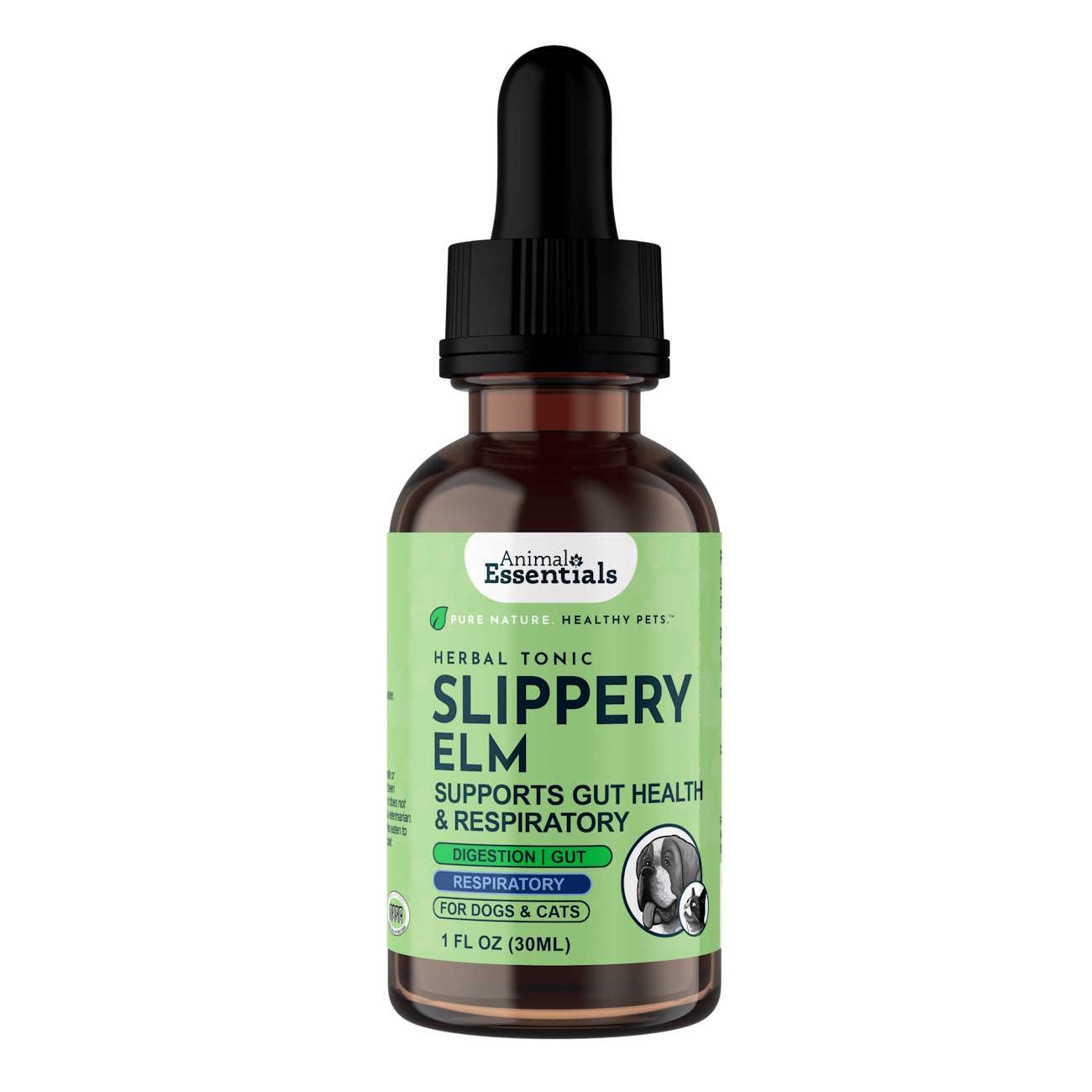 Animal Essentials Slippery Elm Herbal Extract for Dogs & Cats, 1-oz ...
