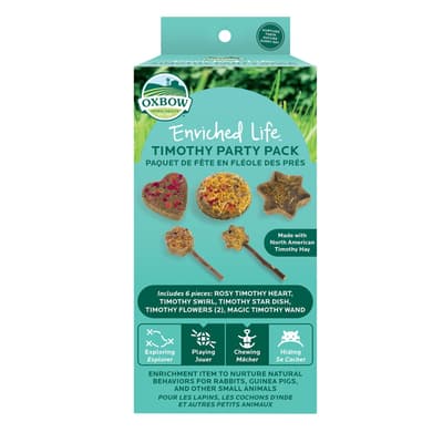 Oxbow Enriched Life Timothy Party Pack Small Animal Chew Toys ...