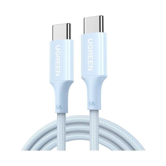 UGREEN 1M 100W USB-C TO USB-C FAST CHARGING BRAIDED CABLE - BLUE #65253