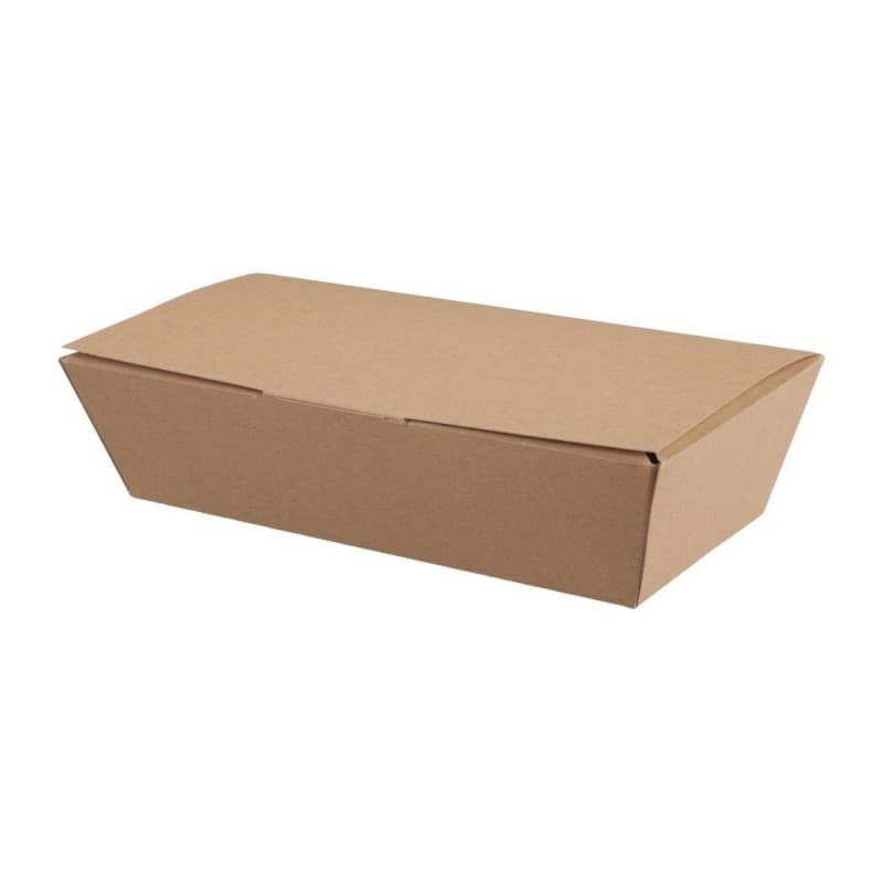 Colpac Compostable Kraft Food Boxes 250mm | FA363 | Next Day Cate...