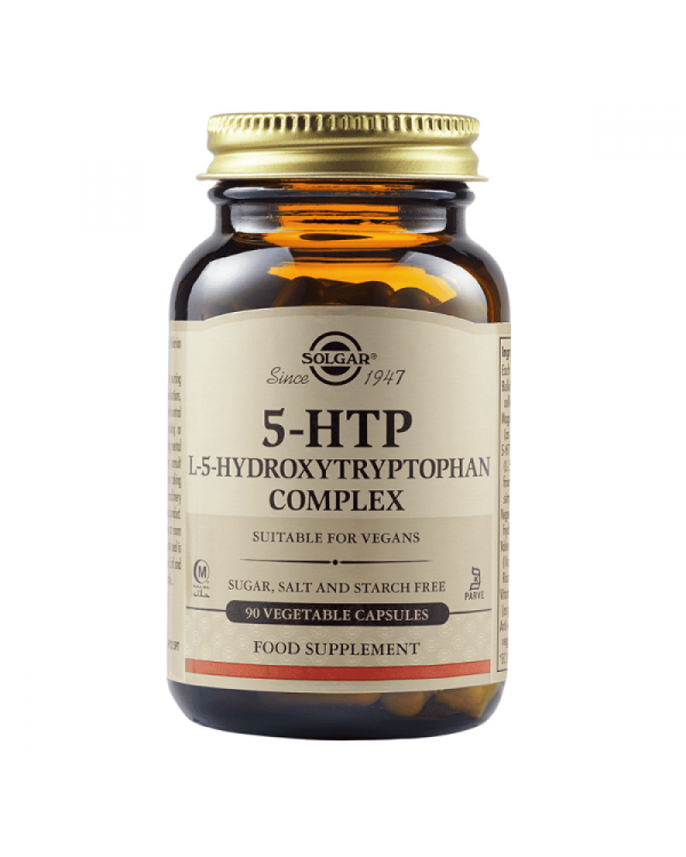 SOLGAR 5-HTP L-5-HYDROXYTRYPTOPHAN COMPLEX 100MG 90VEG. CAPS