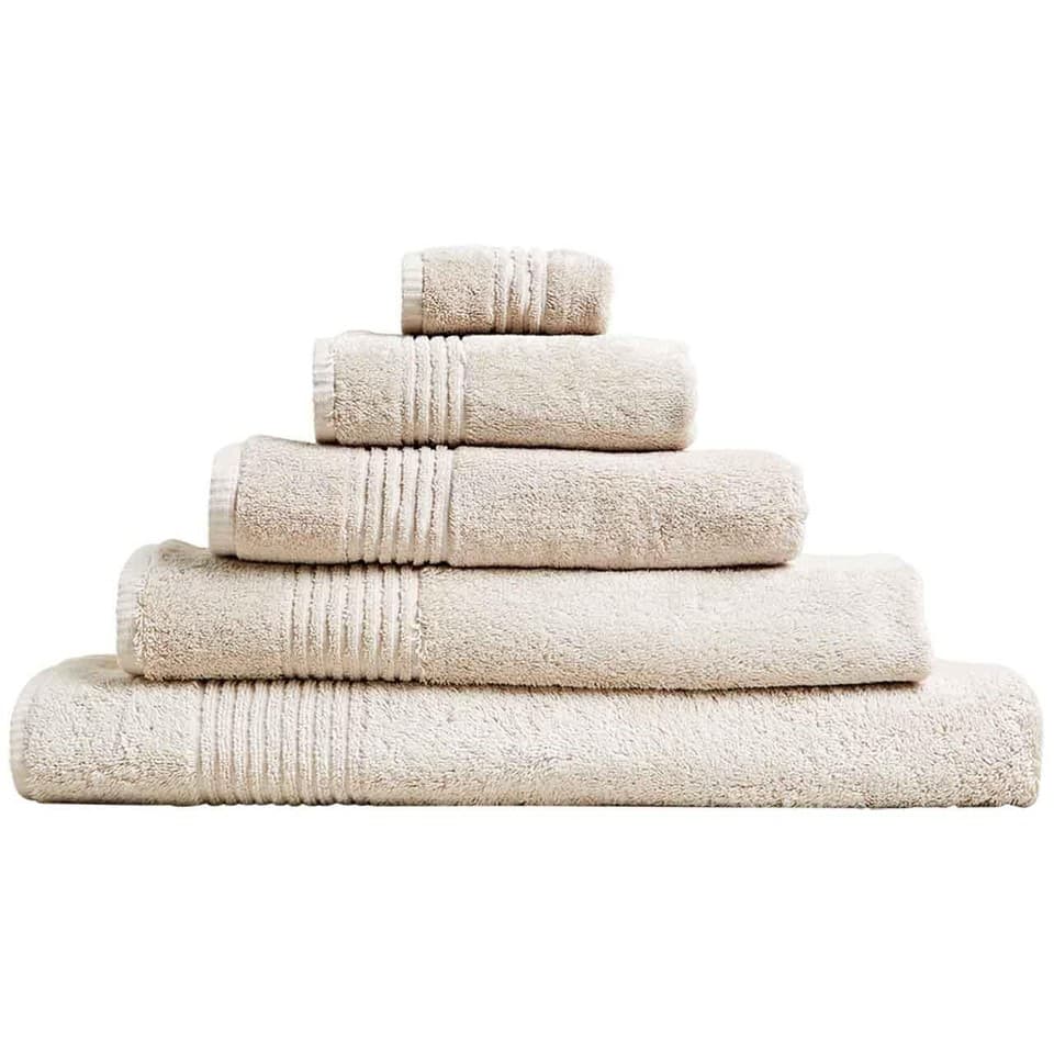 M&S Collection Luxury Egyptian Cotton Face Towels Stone, 2 Pack - Ocado