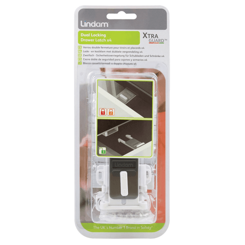 Lindam Xtra Guard Dual Drawer & Cupboard Latch - Olivers BabyCare