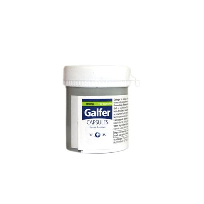 Find galfer capsules 305mg ferrous fumarate 100 caps Online