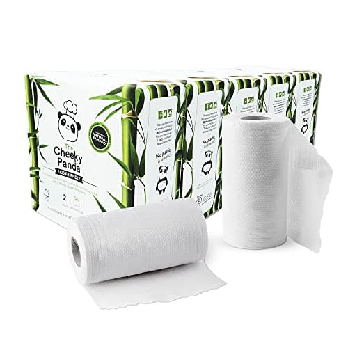 The Cheeky Panda Bamboo Kitchen Roll | 10 Kitchen Rolls - 1000 Super ...