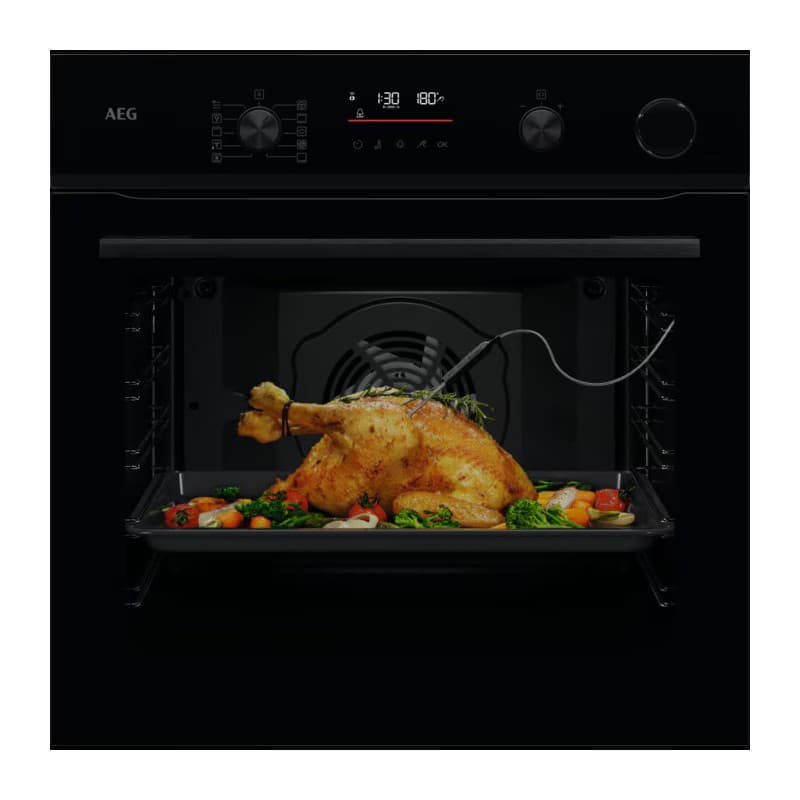 AEG SenseCook Steam Oven with Pyrolytic SteamCrisp Built-in NBR 6P531 ...