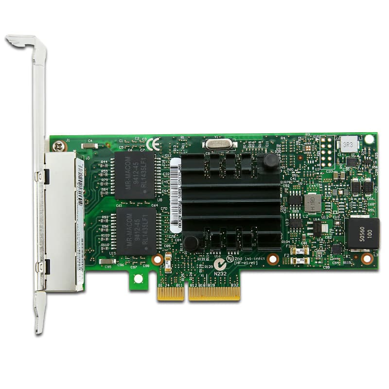 I350T4, Intel Ethernet Server Adapter I350-T4, Gigabit Ethernet, Quad ...