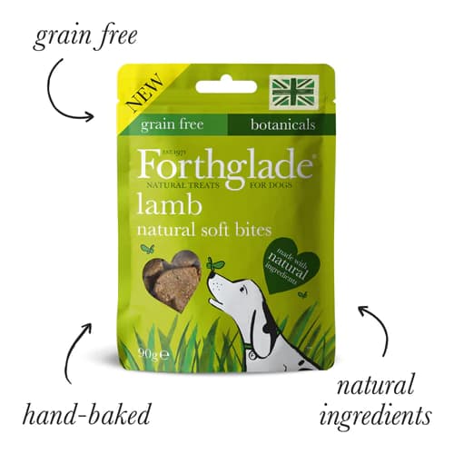Forthglade Natural Soft Bite Treats With Lamb, 90g | Parkhouse Pet Supplies