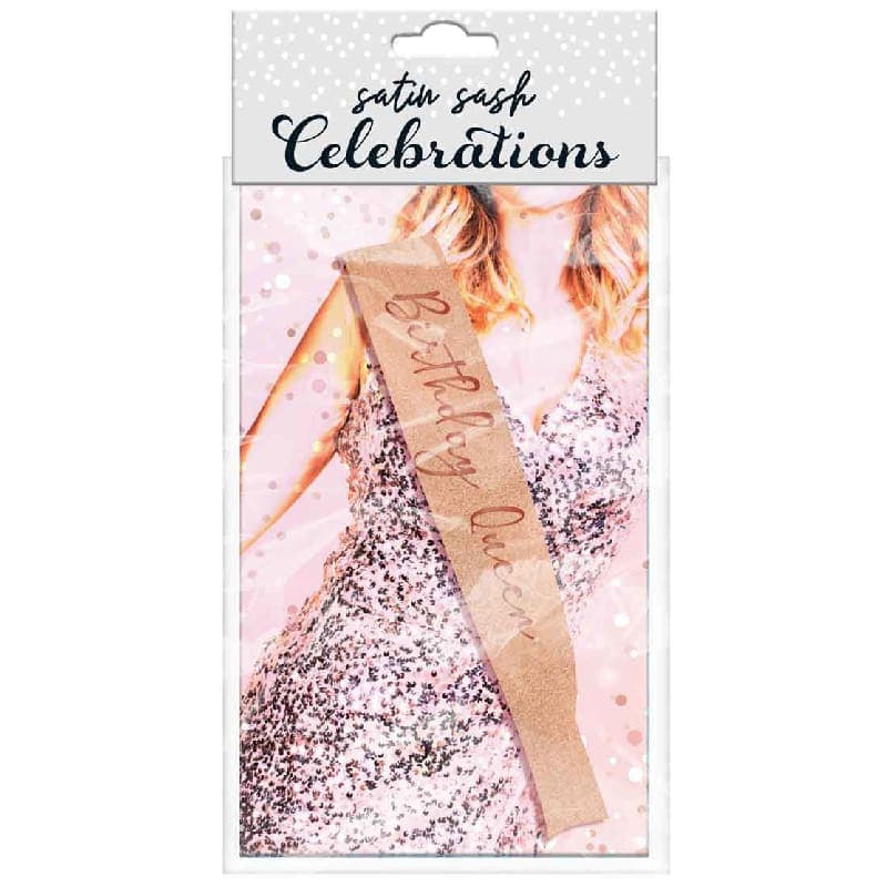 Talking Tables Birthday Sash Rose Gold