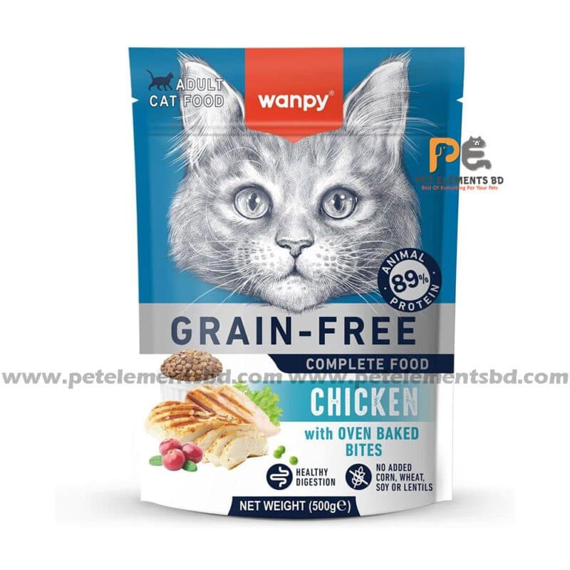 Wanpy Grain Free Super Premium Adult Cat Food Chicken 500g - Pet ...