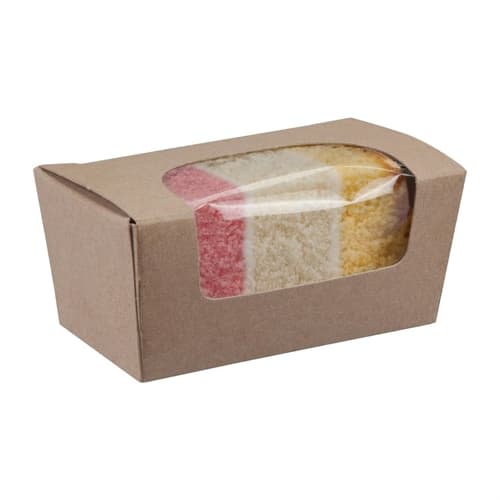 Colpac Compostable Kraft Cake Boxes with Window Small (500 Pack ...