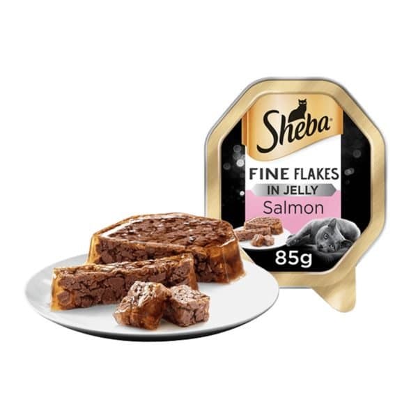 Sheba Fine Flakes In Jelly With Salmon – 85 Gram - Petshub.pk