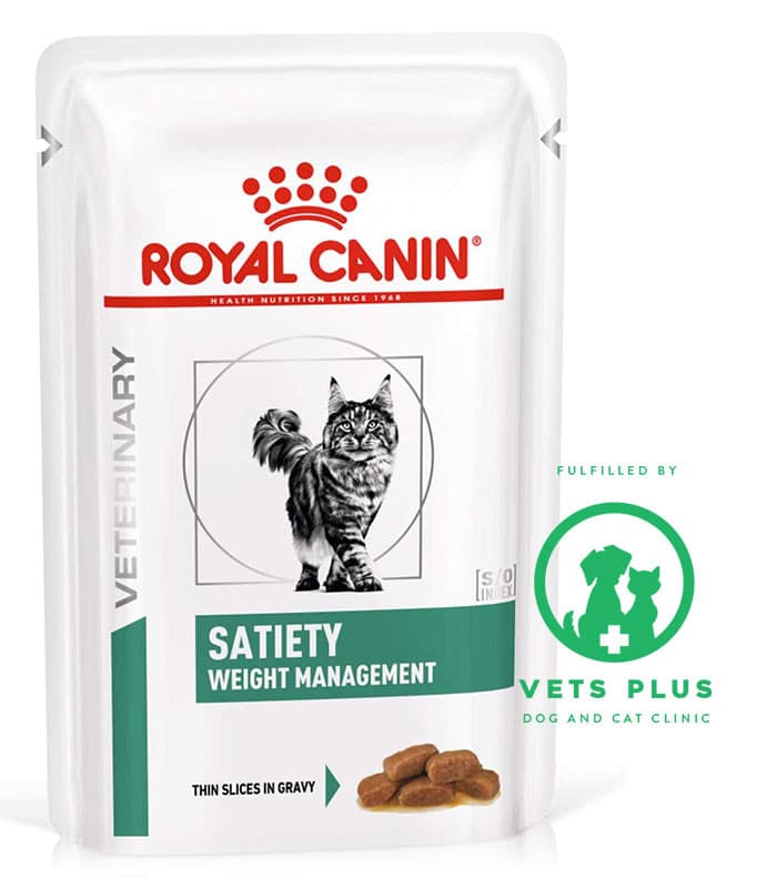 Royal Canin Veterinary Diet Satiety Weight Management 85g Cat Wet Food ...