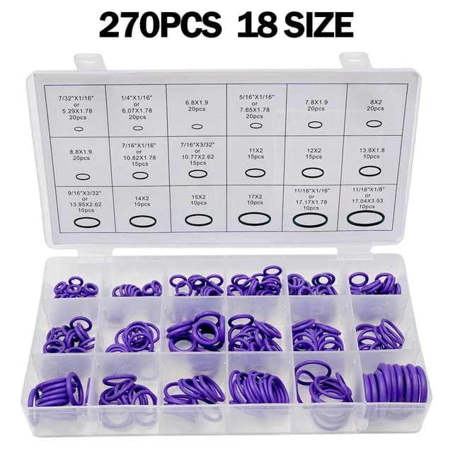 VERSATILE 270PCS RUBBER ORing Washer A…