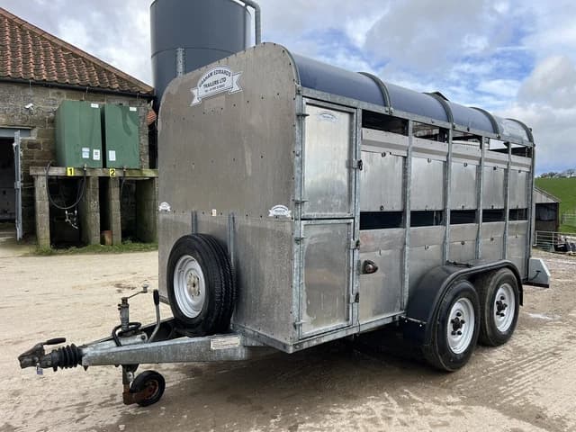 GRAHAM EDWARDS GET 126 12Ft X 6Ft Livestock / Cattle Trailer Twin Axle ...