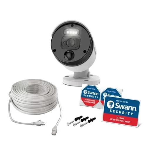 SWANN NHD875WLB MASTER Series 4K Network Bullet PoE Outdoor Security ...