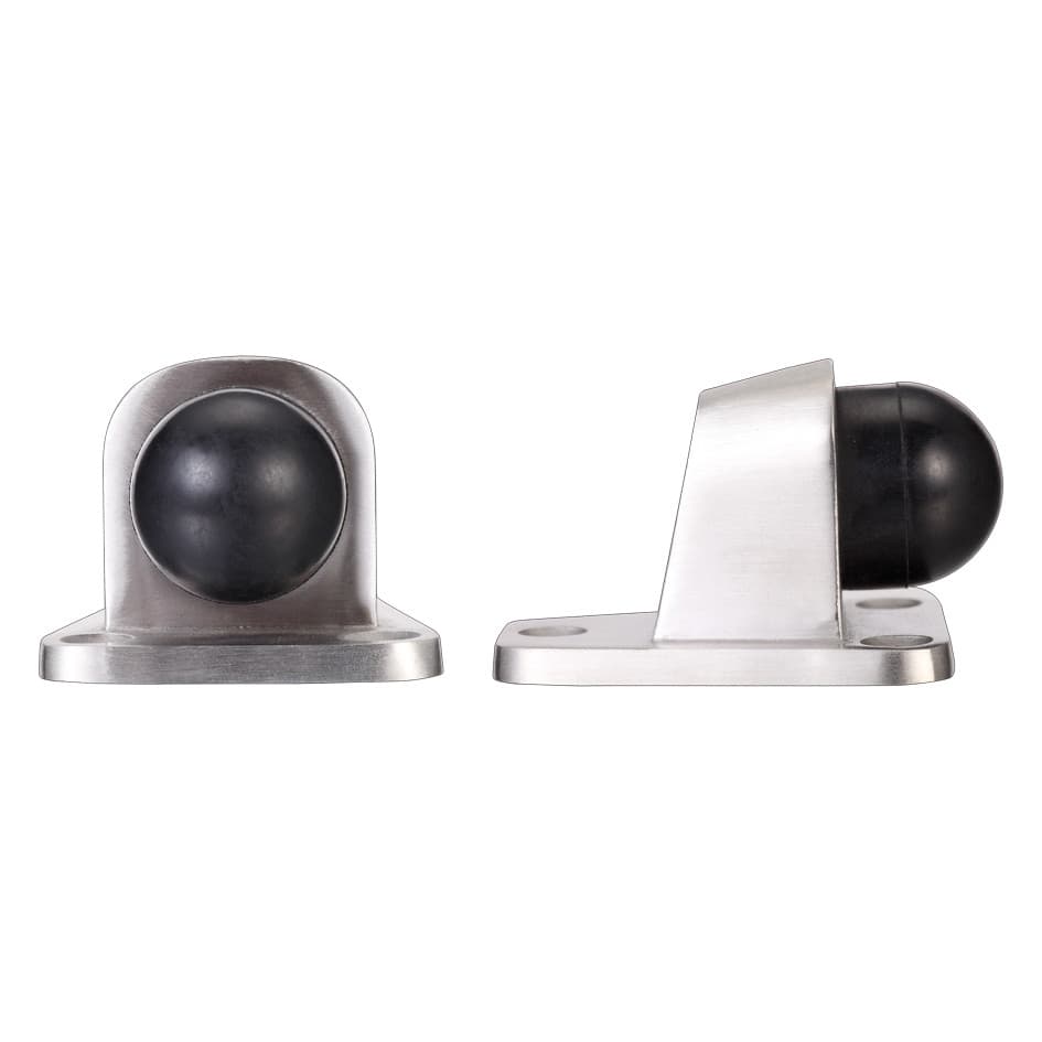 Heavy Duty Floor Mounted Door Stop – Satin Stainless Steel | Poole ...