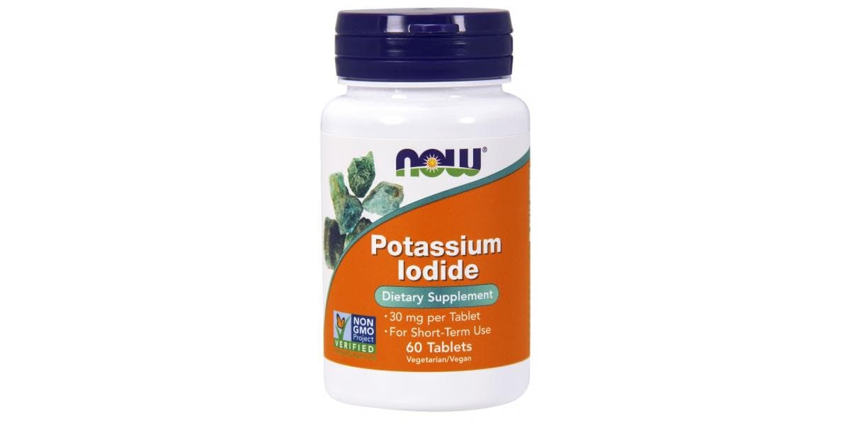 NOW Foods Potassium Iodide, 30mg - 60 tablets - Bodybuilding and Sports ...