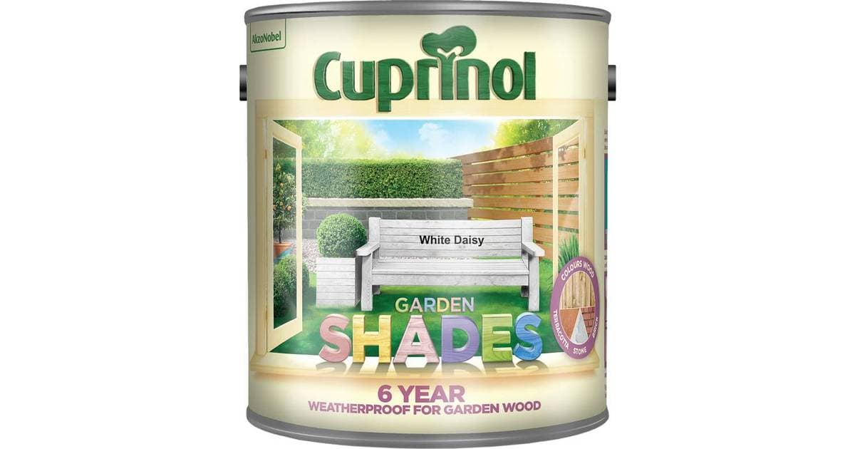 Cuprinol Garden Shades Wood Paint White 2.5L • Price