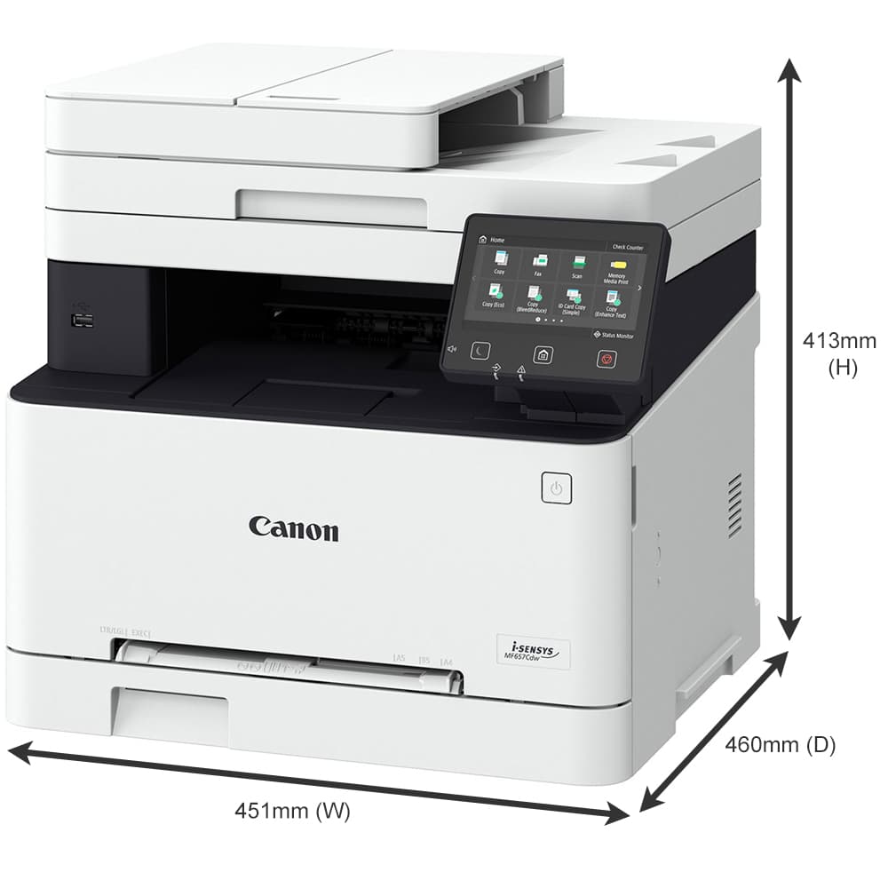 Canon i-SENSYS MF657Cdw A4 Colour Multifunction Laser Printer - 5158C011