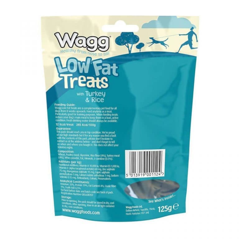 Buy Wagg Low Fat with Turkey & Rice Dog Treats, 125gm Online at Low ...