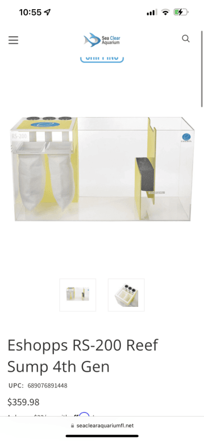 Sumps - Media - Plumbing - Dry Goods - Eshopps RS-200 Reef Sump | Reef2Reef