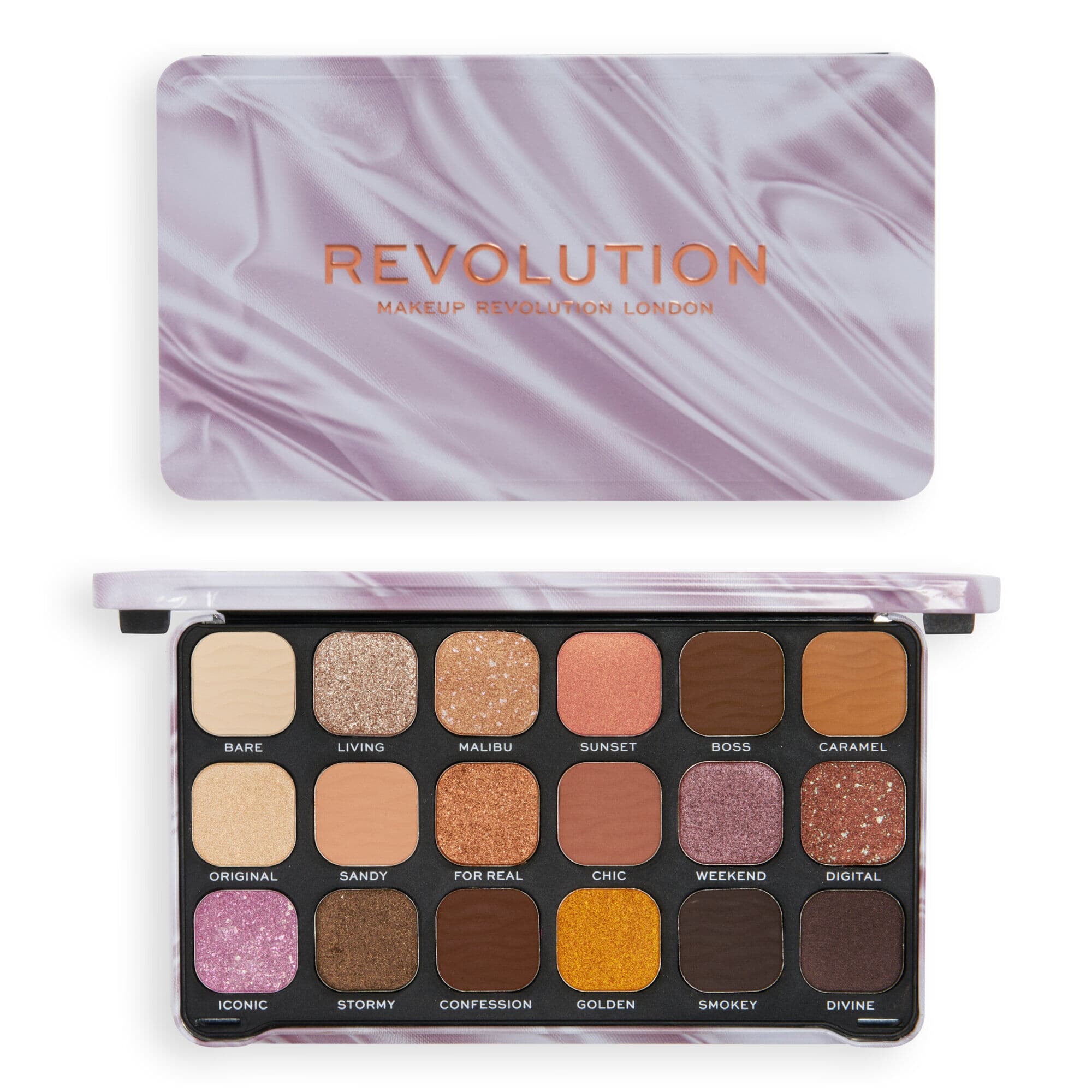 Makeup Revolution Forever Flawless Eyeshadow Palette Nude Silk ...