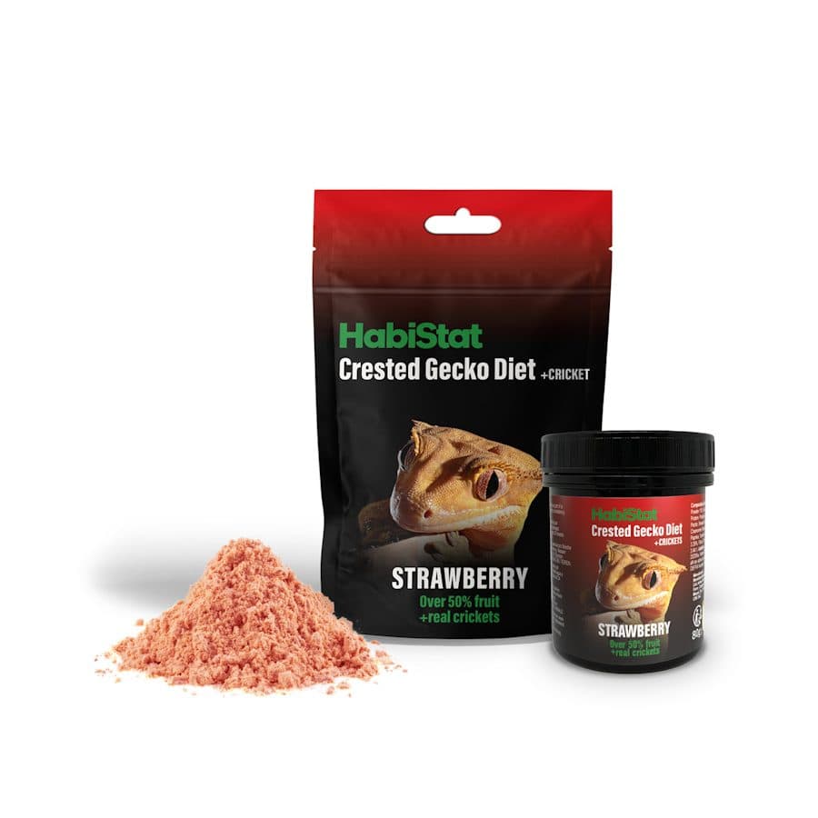 HabiStat Crested Gecko Diet - Strawberry & Cricket - Ridgeway Frozen