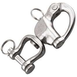 2.75" Heavy Duty Stainless Pin Release Snap Shackle with Swivel Jaw ...