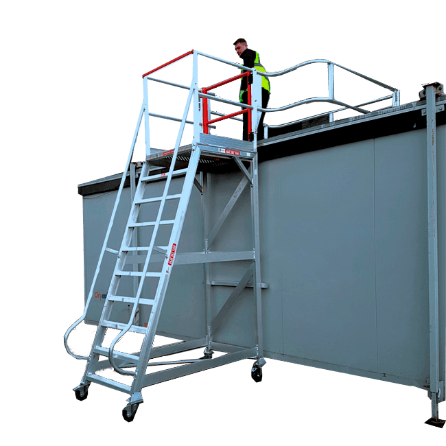 Cantilevered Hoop Platform Guardrail | SafeSmart Access