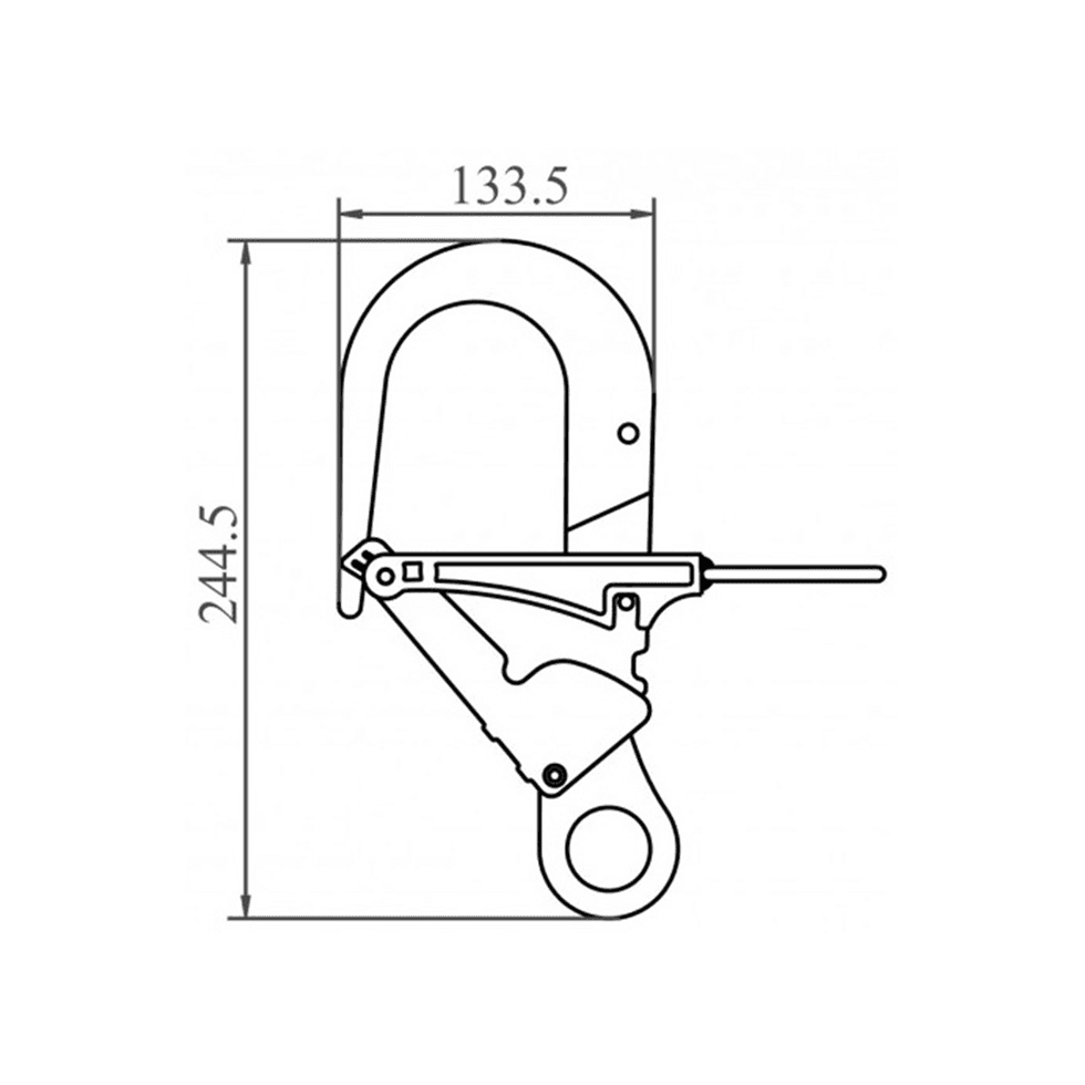 Kratos Safety FA6001602 Anchorage Hook for Telescopic Pole| Safety Lifting