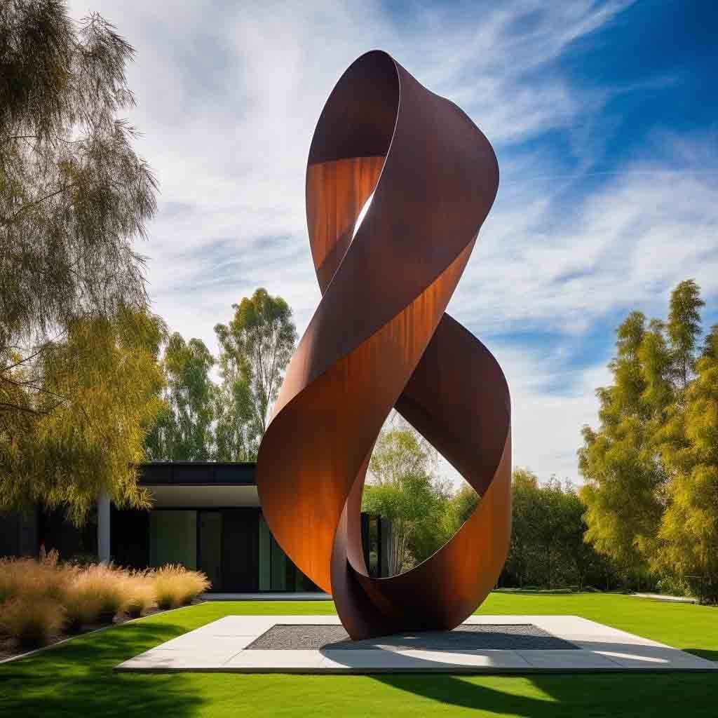 Art Corten Steel Garden Sculpture OAS-C12 - salestatue