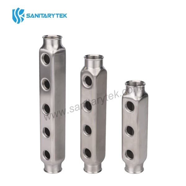 Distribution manifold in stainless steel with 1/2 female outlets ...