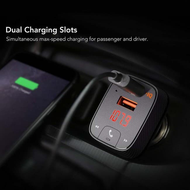 Anker Roav SmartCharge Car Kit F2 Wireless Bluetooth and FM Transmitter ...
