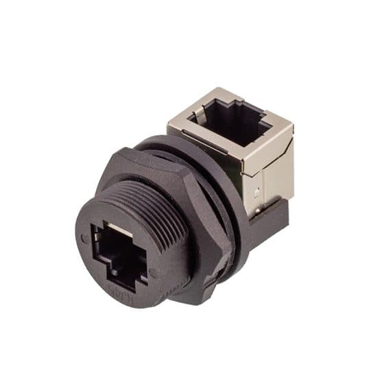 Waterproof RJ45 Bulkhead Connector Panel Mount |Shine Industry