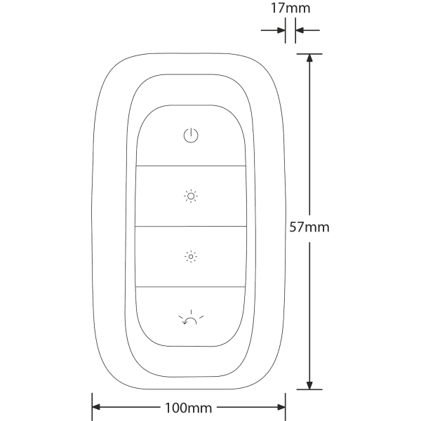 Aurora AOne Zigbee Remote Controller With Battery - Smart & Secure Centre