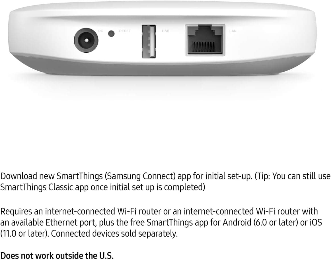 SAMSUNG GP-U999SJVLGDA 3rd Generation SmartThings Hub - Smart Home Devices