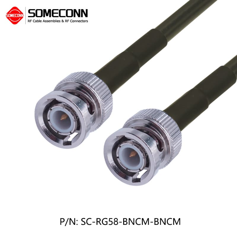 Telegartner RG58 BNC Male to BNC Male Test Cable Assembly