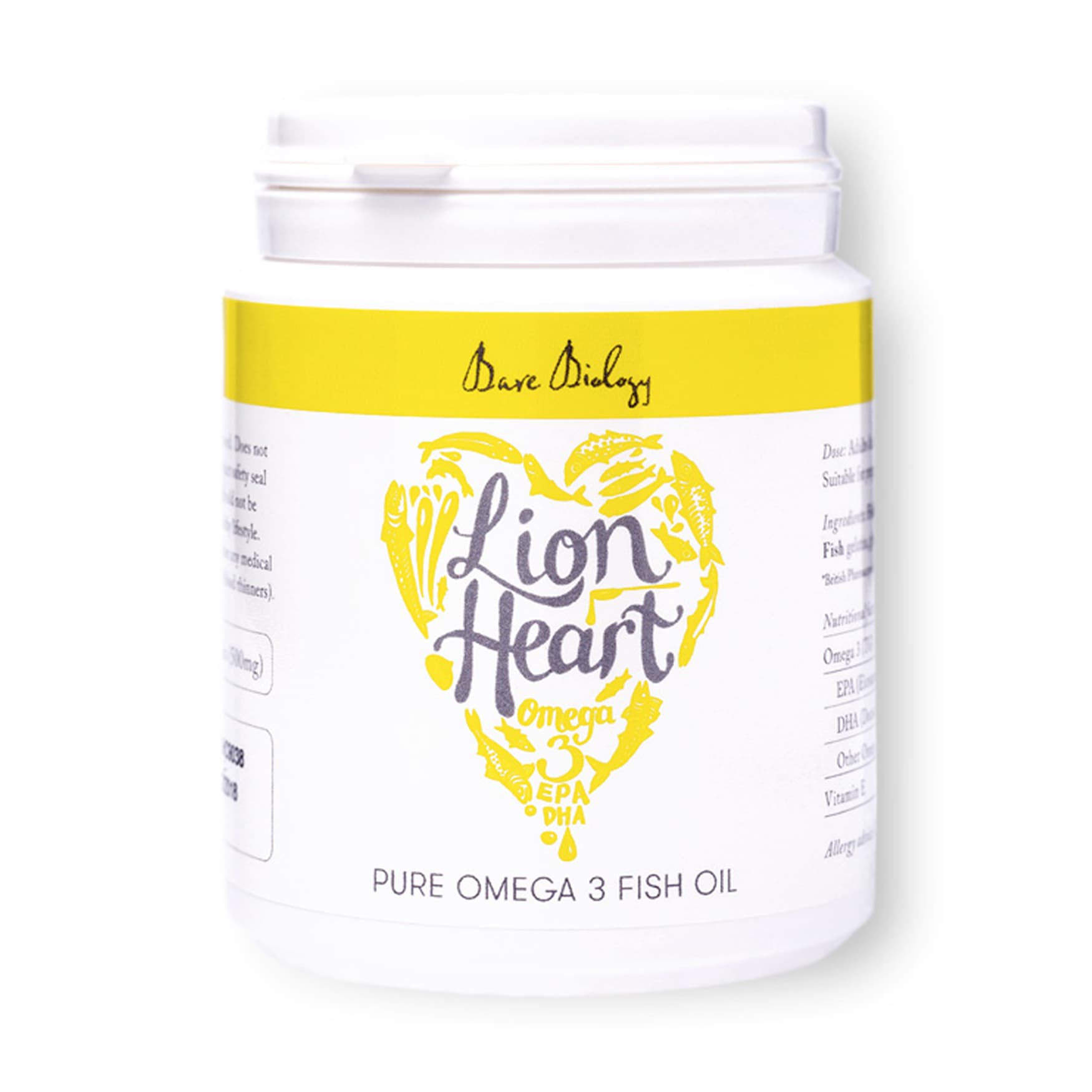 Bare Biology Lion Heart Pure Omega 3 Fish Oil Capsules | Space NK
