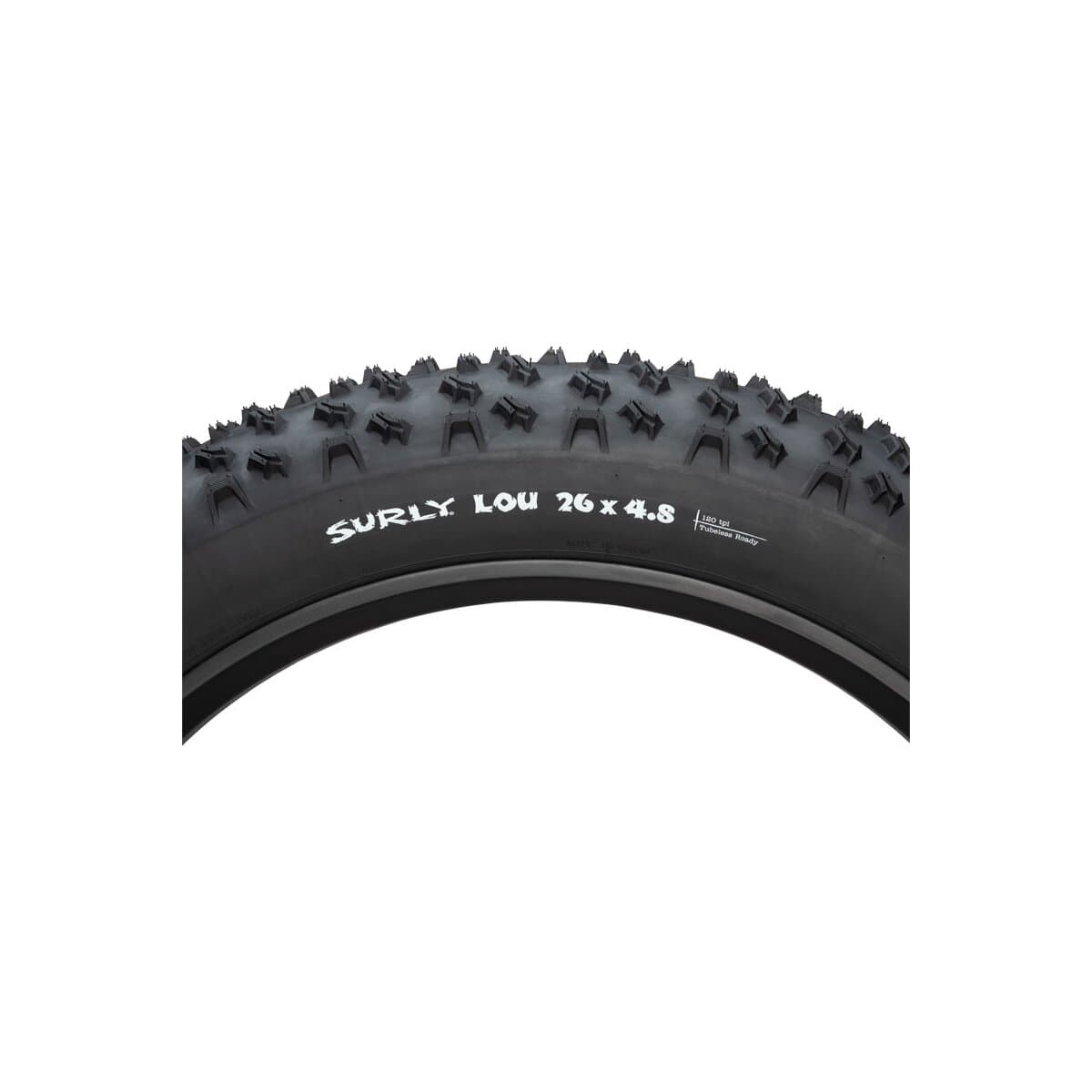 Surly Lou Fatbike folding tire 120TPI tubeless ready 26x4.80 (120-559)