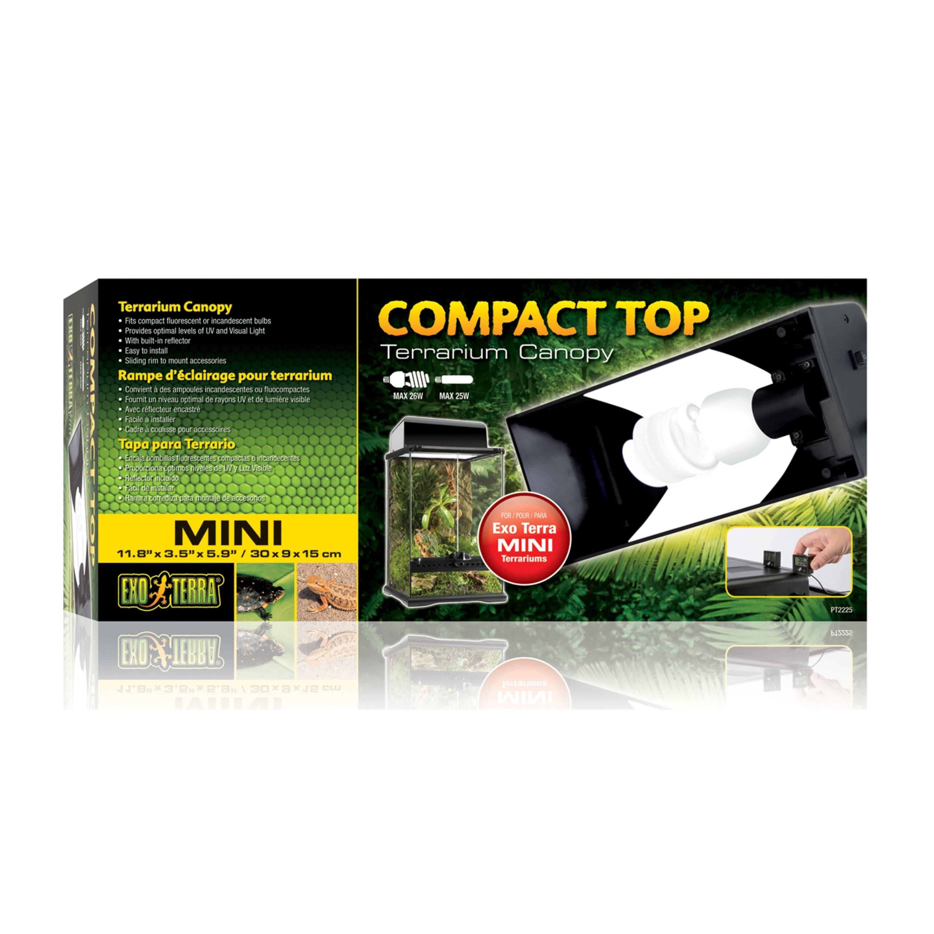 Exo Terra Compact Top Mini Terrarium Canopy (PT2225) | Starpet ...