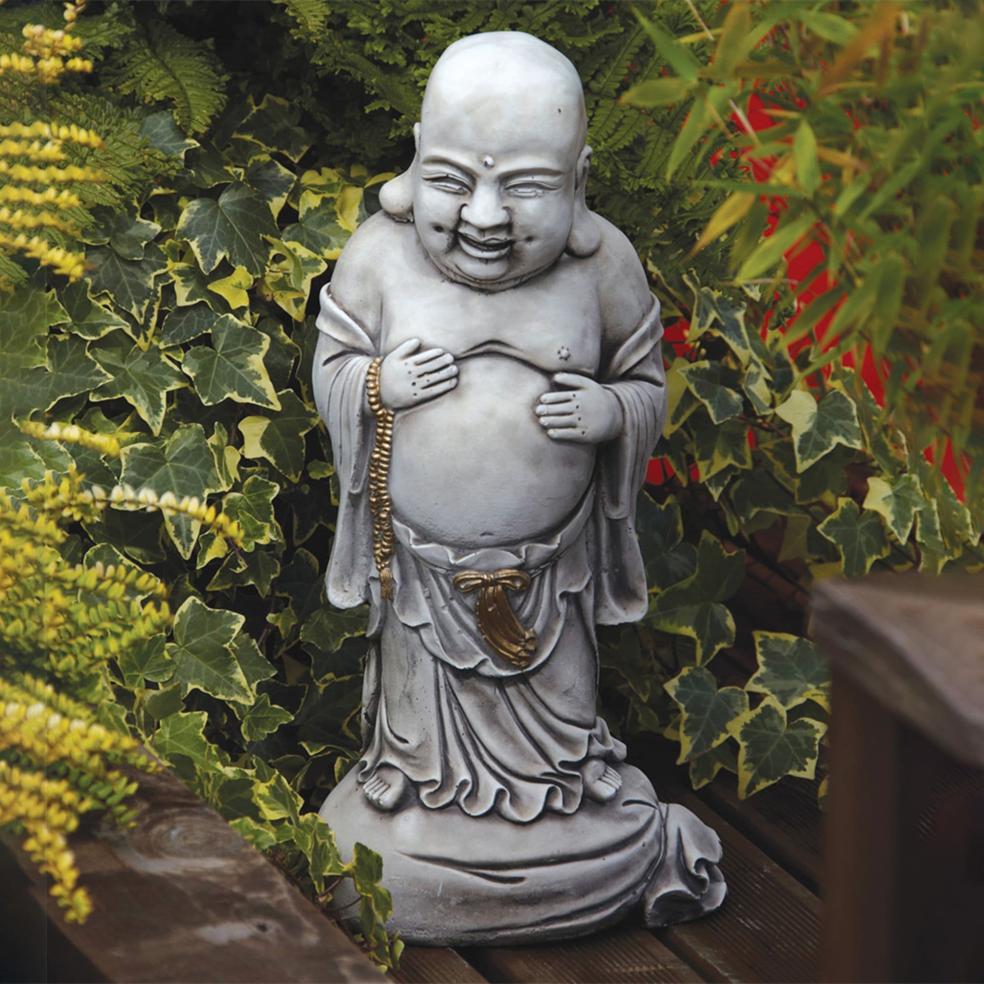 Standing Stone Buddha Garden Ornament