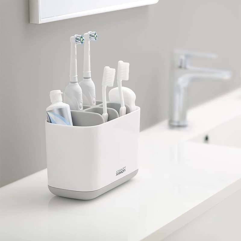 Joseph Joseph EasyStore White Toothbrush Caddy Large