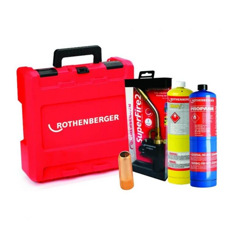 Rothenberger Hotbox - Superfire 2 Blow Torch / Mapp / Propane / Swirl Tip