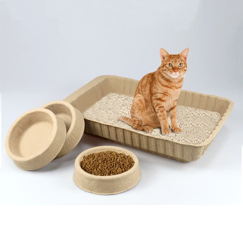 Eco Friendly Disposable Cat Litter Box Biodegradable Durable Leak Proof ...