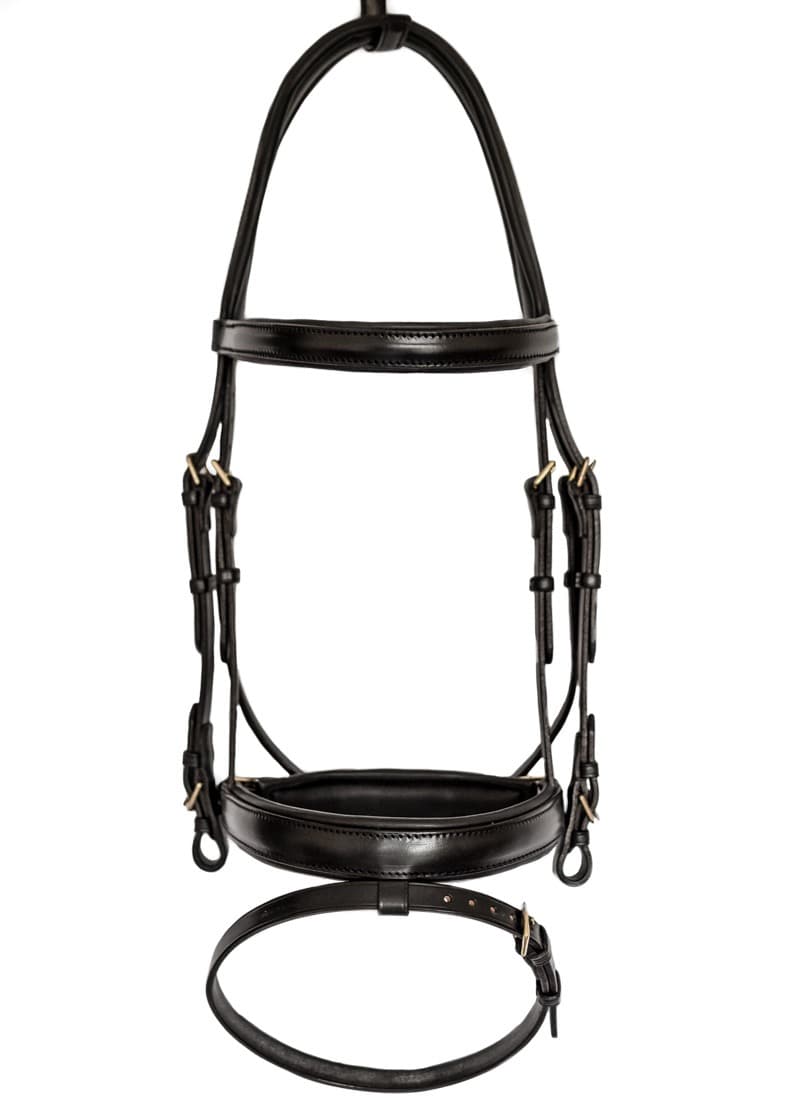 Deluxe Comfort Bridle with Padded Flash Noseband - TC Leatherwork