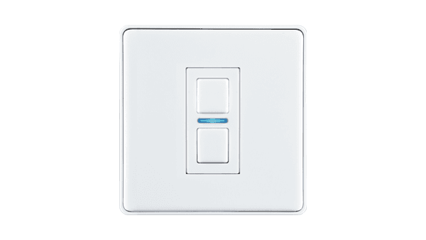 Lightwave Smart Dimmer (1 Gang) White Metal - Tech Concepts