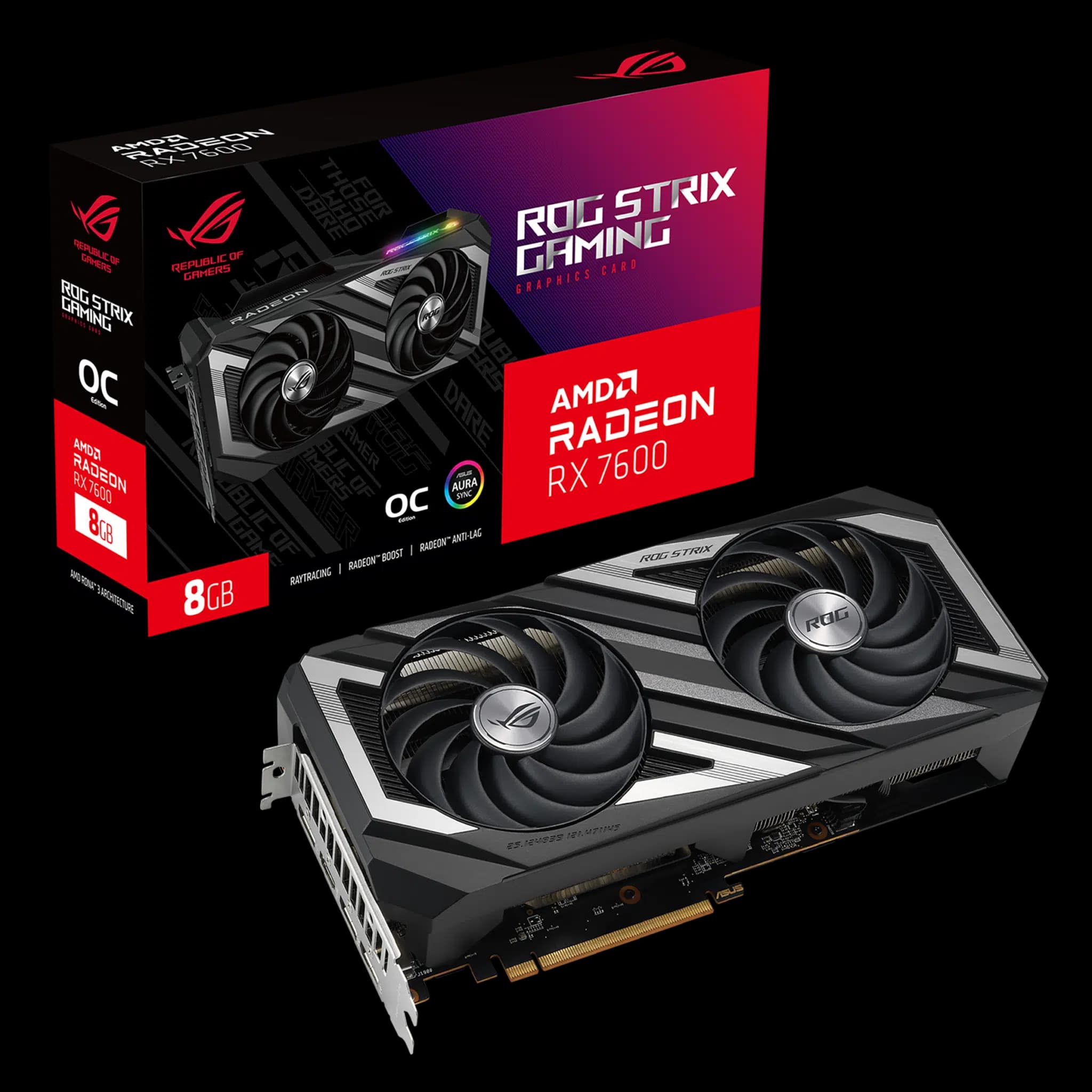 ASUS Launches ROG Strix and Dual AMD Radeon RX 7600 Graphics Cards